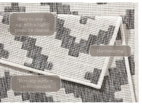 Malta szürke kültéri szőnyeg, 80 x 250 cm - NORTHRUGS