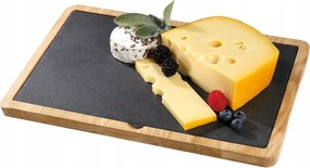 Cilio Fromaggio Kő Sajt Tálaló Deszka 33 cm Tölgyfa Alap