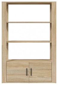 sonoma tölgy színű szerelt fa tálalóasztal 80x30x119,5 cm