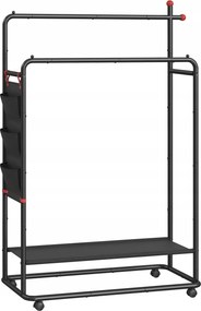 Álló ruhaakasztó Songmics műanyag antracit stabil