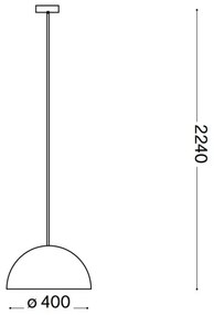 Ideal Lux - Csillár zsinóron FOLK 1xE27/60W/230V átm. 40 cm barna