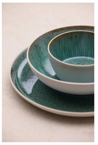 Fehér-zöld kőedény tányér ø 27 cm Gastro White/Green – Bitz