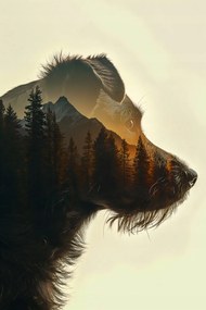 Poszter 20x30cm Kutyaszellem erdő