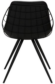 Sway fekete műbőr étkezőszék - DAN-FORM Denmark