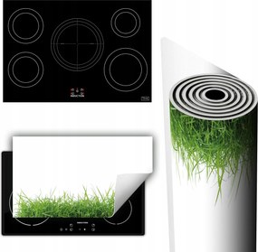 Vinil Tűzhelyvédő Szőnyeg Asztallap 90x52 fehér fű