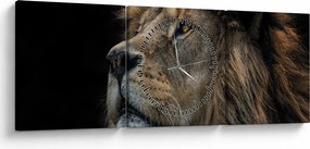 Kép - A fenséges oroszlán (órával) (90x30 cm)