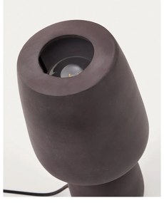 Sötétbarna asztali lámpa (magasság 30 cm) Tandy – Kave Home