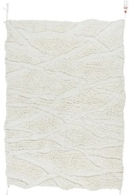 Fehér mosható kézi szövésű gyapjú szőnyeg 170x240 cm Enkang Ivory – Lorena Canals