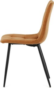 Étkezőszék sárga bársony DCL-X7015 YEL2