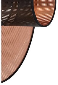 Duolla - Fali lámpa TOKYO SHINY 1xE27/15W/230V átm. 50 cm réz/fekete