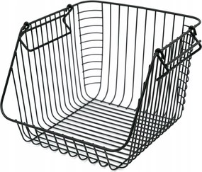 Patera Fekete Gyümölcskosár Tároló Doboz 20x27x29cm