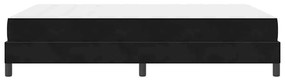 Boxspring ágy matraccal matracmal Fekete 140 x 190 cm Bársony