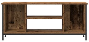 Szórakoztató Központ Régi fa Forgácslap, fém 102 x 35 x 45 cm