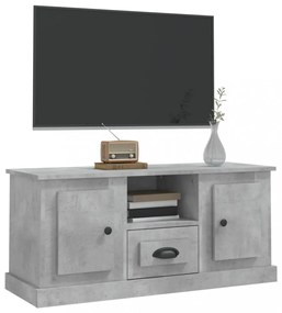 betonszürke szerelt fa TV-szekrény 100 x 35,5 x 45 cm