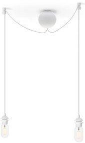 Cannonball fehér dupla függőkábel lámpabúrához - UMAGE