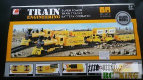 Train Engineering Classic Model Train Set Mérnök Vonat Készlet Elemes Vasút Szett