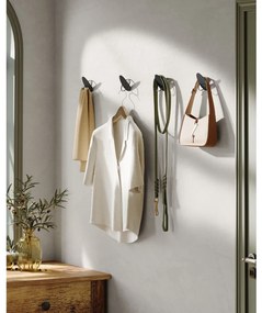 Fali fogas 4 db, falra szerelhető, fekete