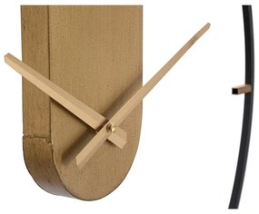 Goldy fekete falióra aranyszínű részletekkel, ø 60 cm - Mauro Ferretti