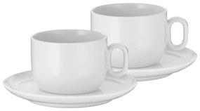 WMF WMF - KÉSZLET 2x Cappuccino csésze csészealjjal BARISTA 160 ml fehér GS0555