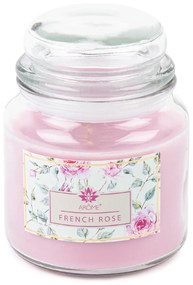 Arome nagy illatgyertya üvegpohárban, French Rose, 424 g