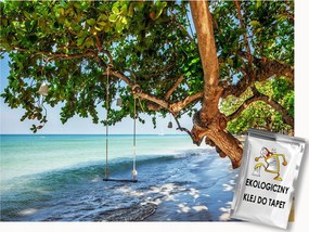 Fotótapéta Flizelina Tájkép Tengerpart Swing Kilátás 350x250 ragasztó