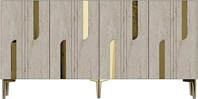Nota 150 - White, Travertine, Gold