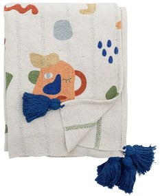 Krémszínű újrahasznosított pamut gyerek takaró 130x160 cm Sylvie – Bloomingville Mini