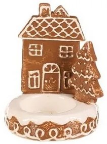 Kerámia gyertyatartó Domeček perník tea. Gyertya