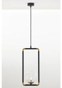 Jupiter 2023 - Csillár zsinóron ZAFRA 1xG9/10W/230V fekete/arany/átlátszó 2023