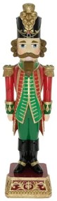 Nagy diótörő figura zöld piros 45 cm
