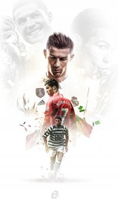 Poszter, CR7, Cristiano Ronaldo, Portugália