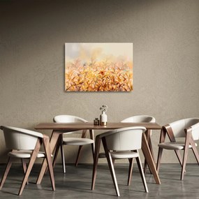 Kép - levelek az ősz színében, olajfestmény (üvegen) (70x50 cm)