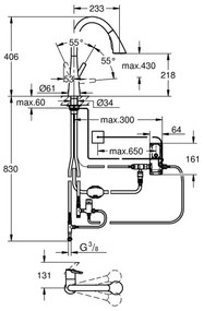 GROHE 30219002 - Elektronikus mosogató csaptelep ZEDRA TOUCH, fényes króm