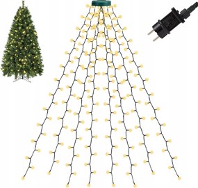 Fényfüggöny Karácsonyfa Lámpa gyűrűvel 280LED karácsonyfa kabát