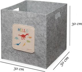 HMY filc tárolódoboz, 30×30 cm – TR968HBR1102