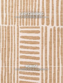 Krémszínű-natúr színű kerek kültéri-beltéri szőnyeg ø 200 cm Haringey Bounds – Ted Baker