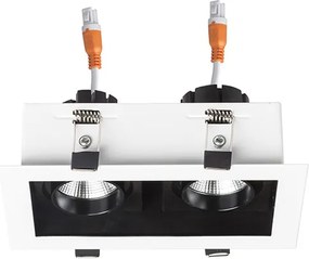 RENDL BONDY II zápustná bílá 230V LED 2x7W 24° 3000K