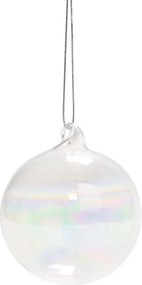 HANG ON üveggömb átlátszó Ø 6 cm, 6 db-os szett