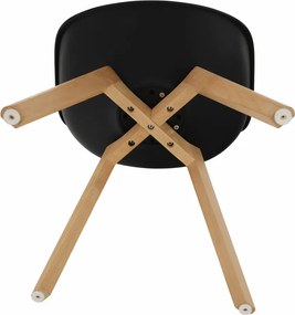 Szék, fekete/bükk, BALI 2 NEW