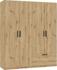 LITA WARDROBE 4D1S ARTISAN OAK