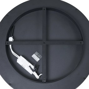 Design mennyezeti lámpa fekete arannyal 60cm LED-del, 3 fokozatú kapcsolóval - Ingo