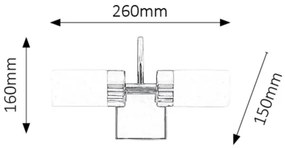 Rabalux 5714 - LED Fürdőszobai fali lámpa BETTY 2xLED/4W/230V fényezett króm