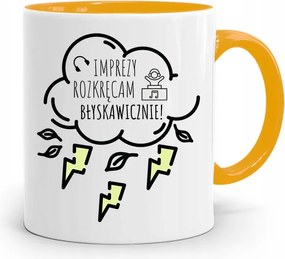 Dja Zene Bögre Sárga Party Csavarozom, fényképes nyomtatással