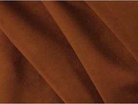 Terrakotta színű bársony kinyitható kanapé 209 cm Shannon – Cosmopolitan Design