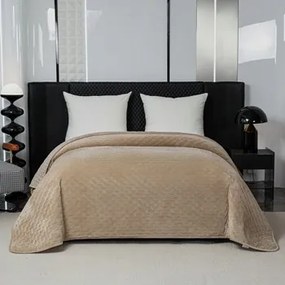 Ágytakaró 200x220 bézs steppelt elegáns kedves