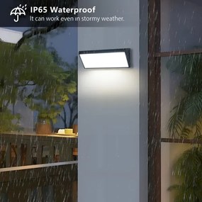 Brilagi - LED kültéri fali lámpatest érzékelővel TRIANGLE LED/42W/230V fekete IP65