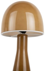 Okkersárga asztali lámpa üveg búrával (magasság 45 cm) Bombin – Leitmotiv