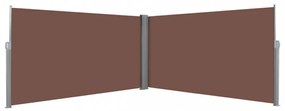 barna behúzható oldalsó napellenző 160 x 600 cm