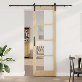 Csúszóajtó Egyéb ORKDAL Barna 78 x 232 cm Fa és fém