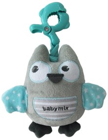 Baby Mix Oktatási játék plüss játék klipszesbagoly, zöld